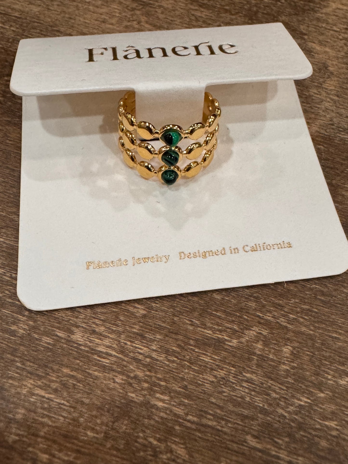 Emerald Tide Ring