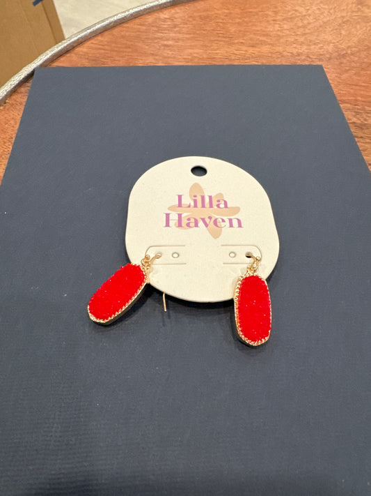 Red Stone Dangle