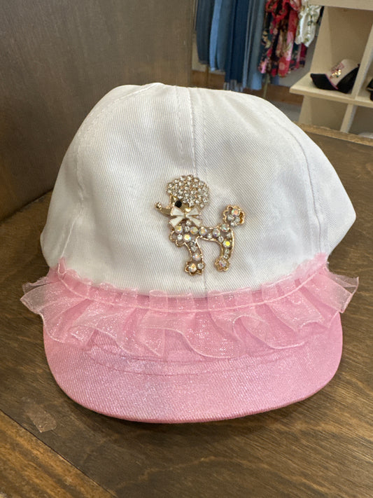 Pink Poodle Princess Cap-kids