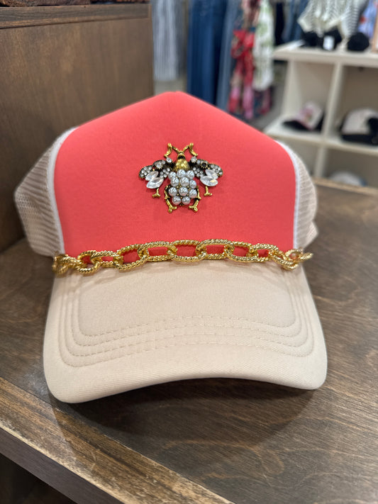 Coral Queen Bee Trucker