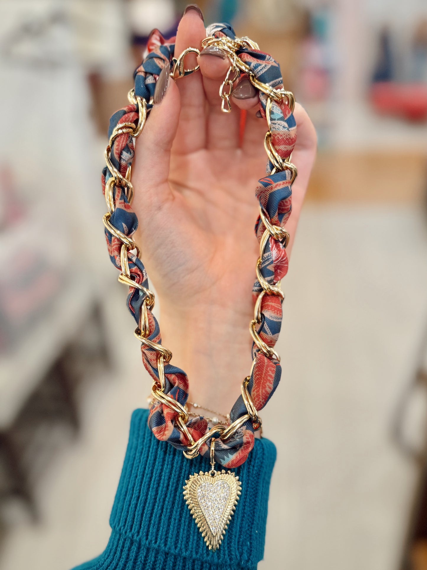 Carson Scarf Chain Necklace