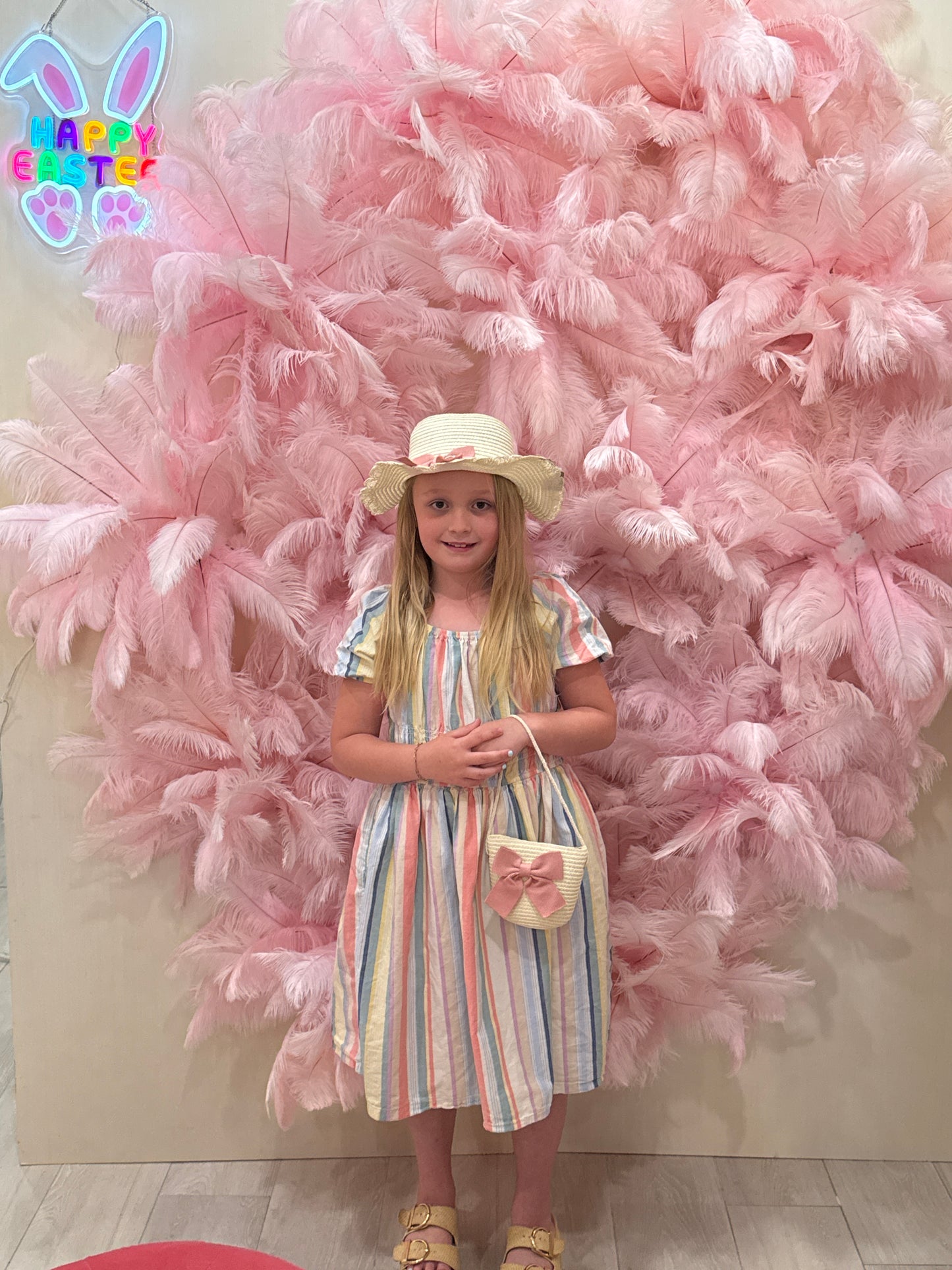 Floral Little Girls Hat