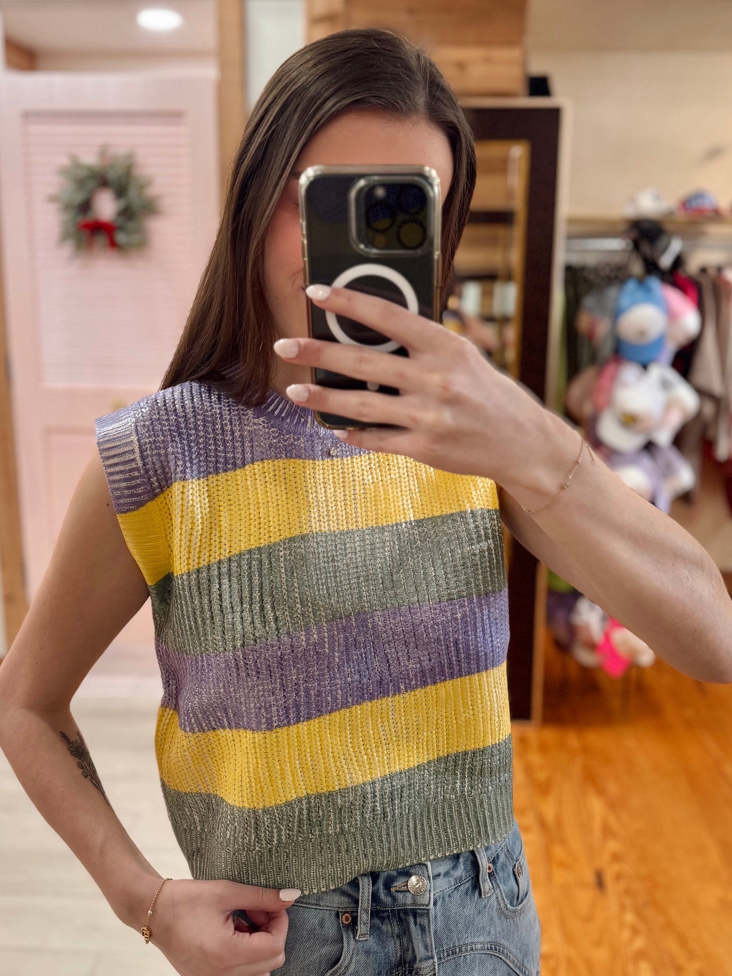 Krewe Chic Sweater Tank Top