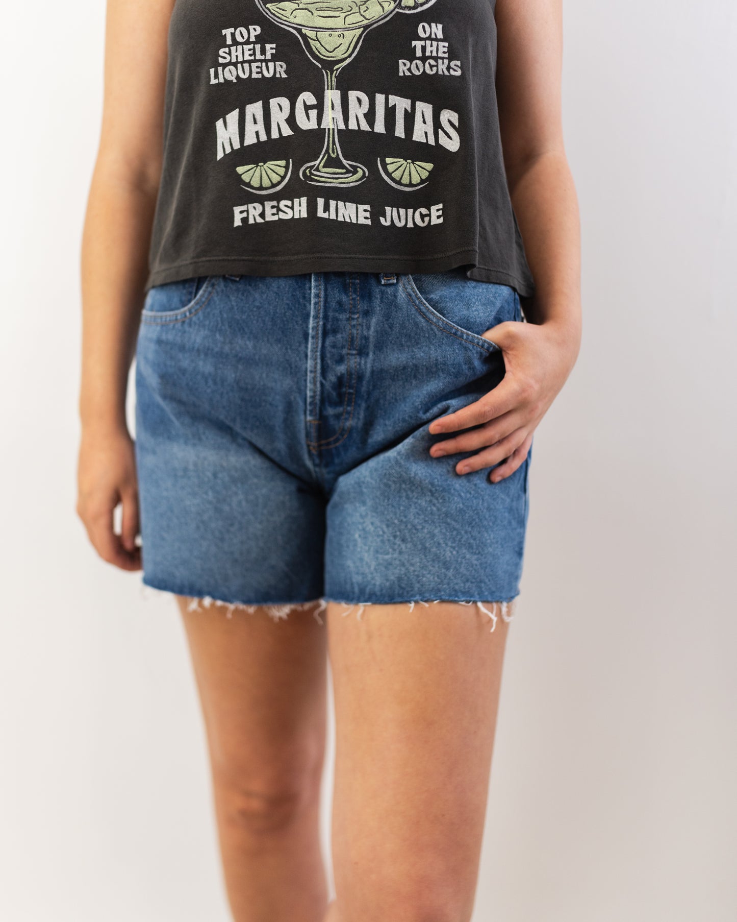 The Perfect High Rise Denim Short