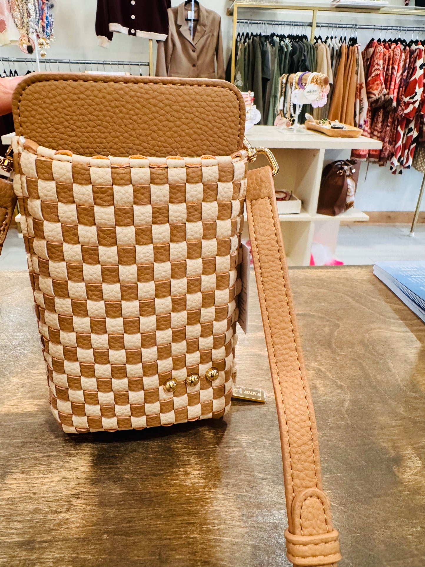 Woven Luxe Phone Crossbody
