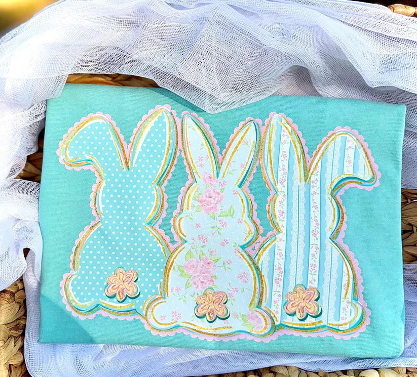 PRE ORDER: Easter Bunny Trio DTF Graphics