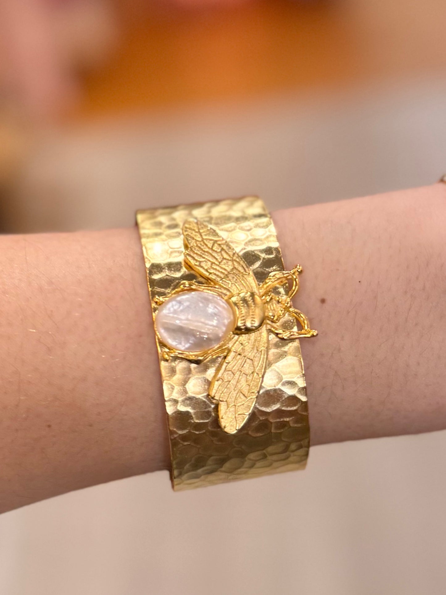 Queen Bee Pearl Cuff