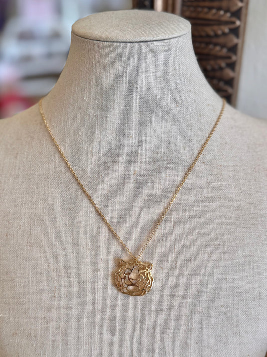 Golden Tiger Necklace 18”