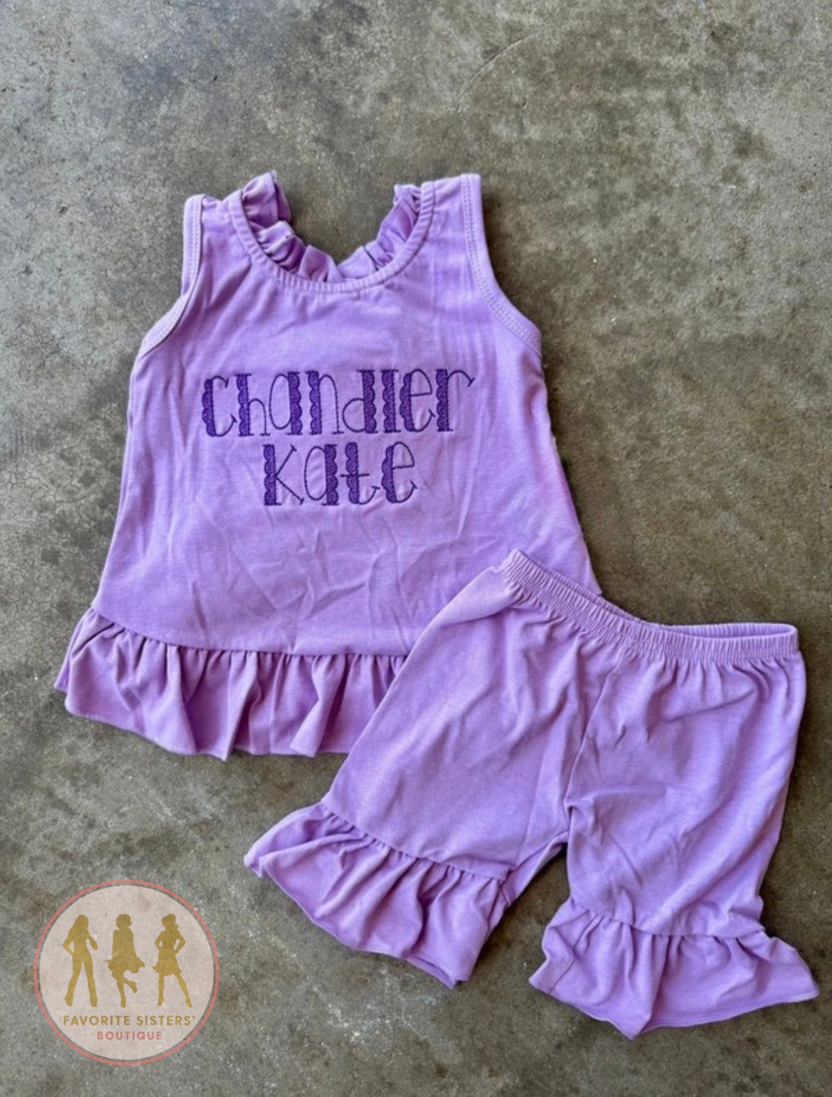 PRE ORDER: Open back bow & shorts set