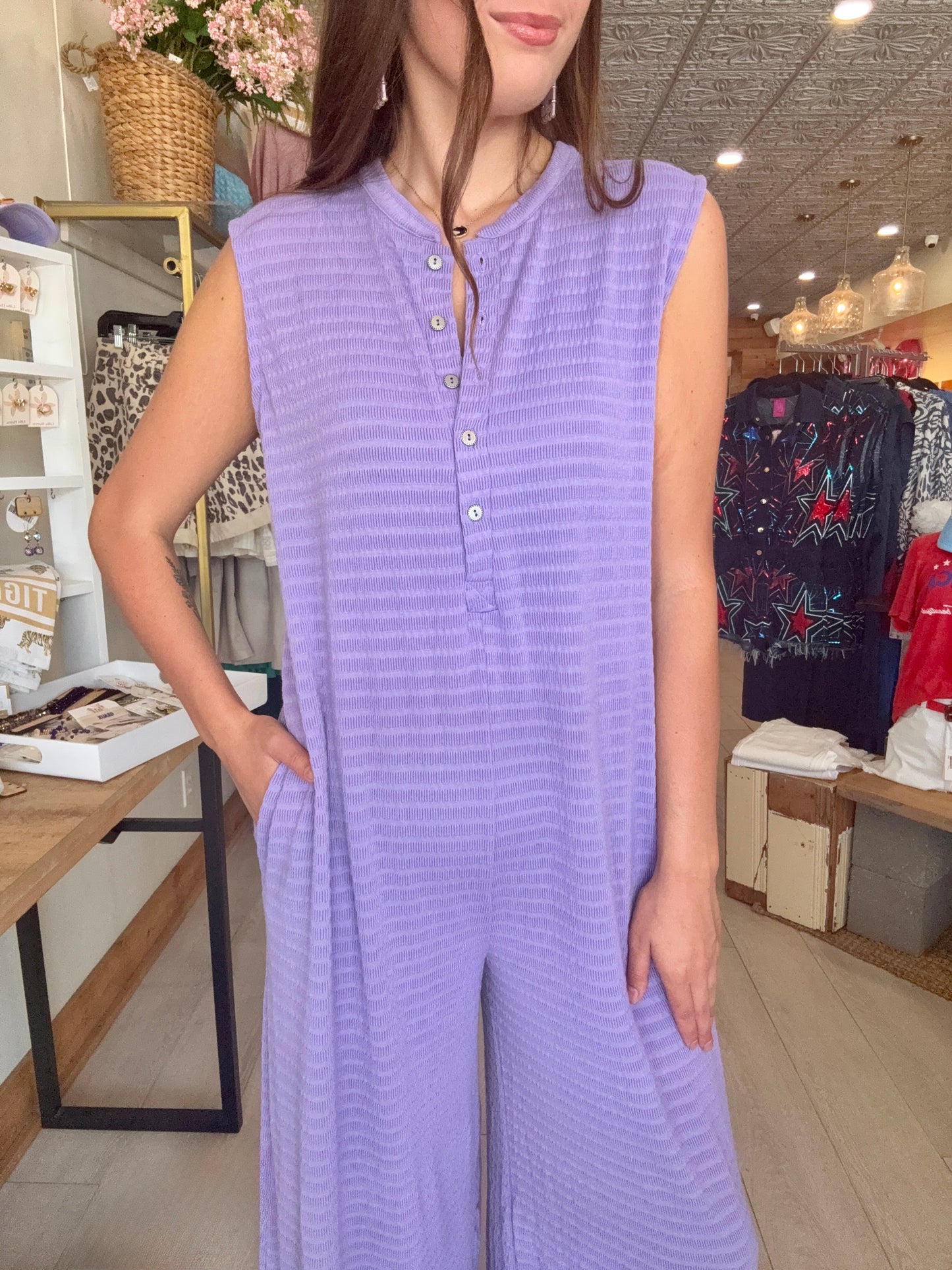 Sway and Slay Purple Jumpsuit