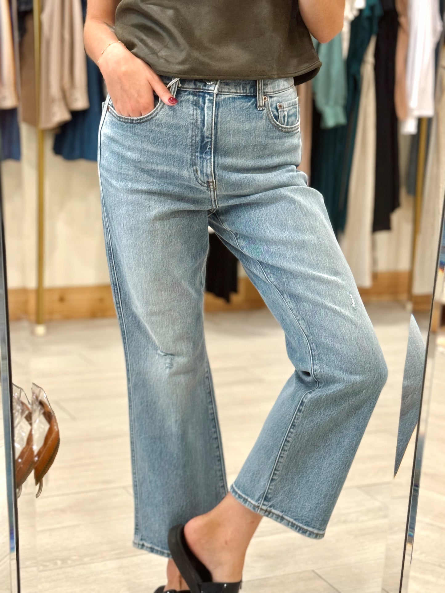 Be Mine High Rise Ankle Flare