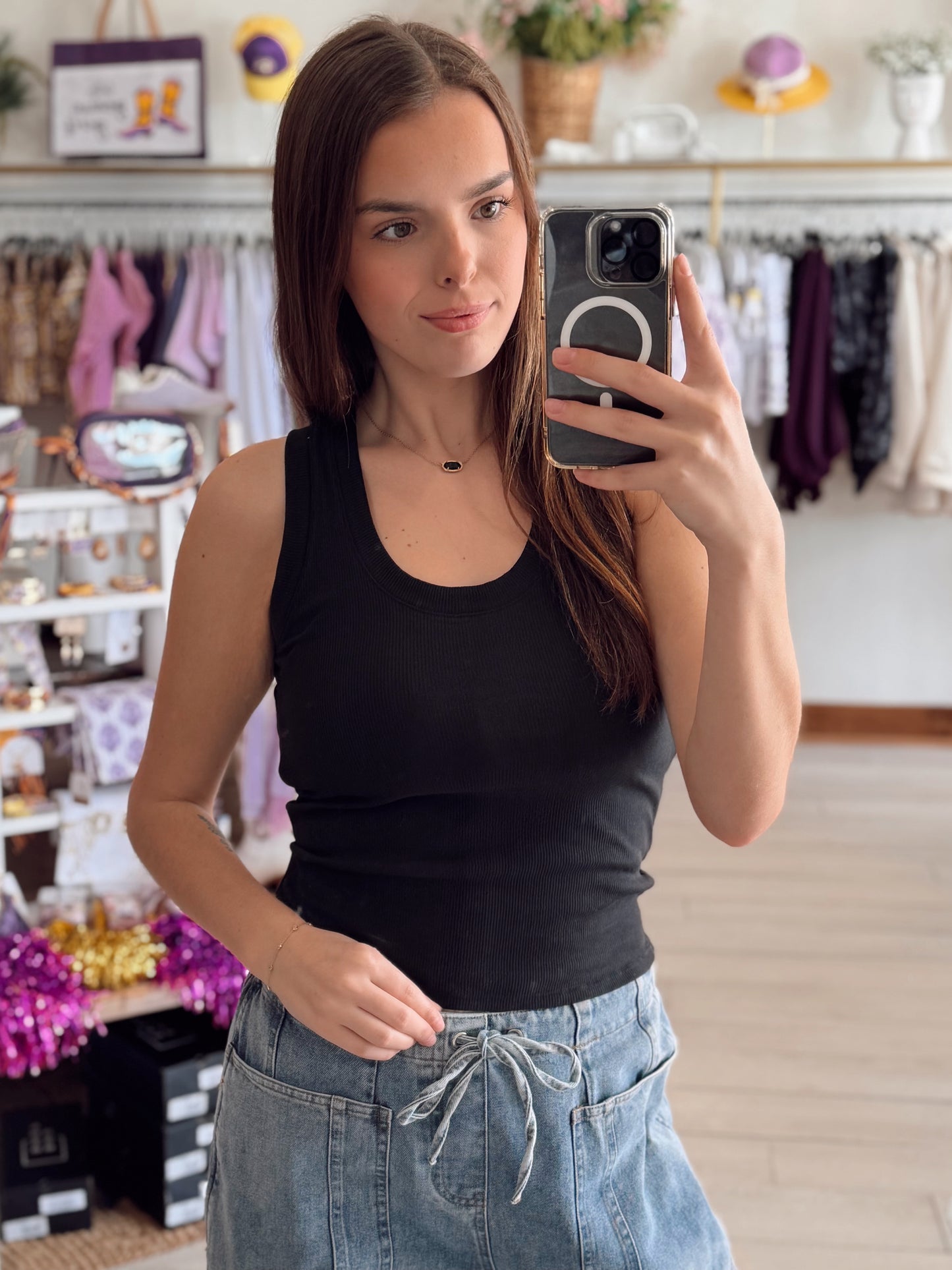 SIRENA RIB TANK BLACK