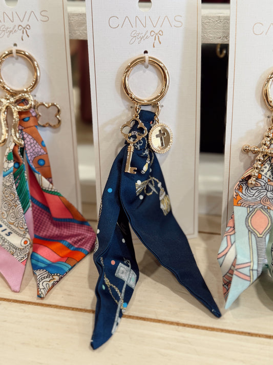 Louisa Beaded Cross Twillie Bag Charm