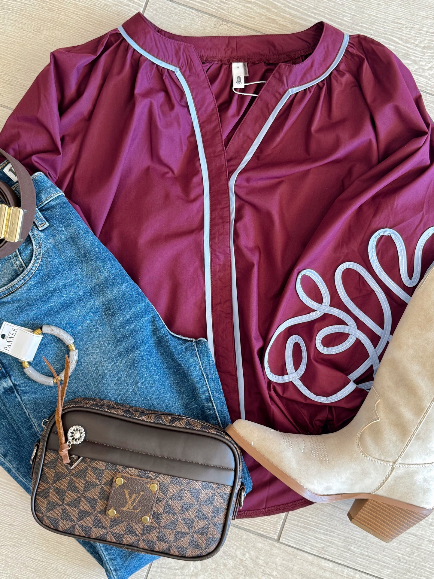 Soutache Detail Blouse