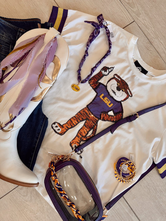 Tiger Spirit Sequin Tee