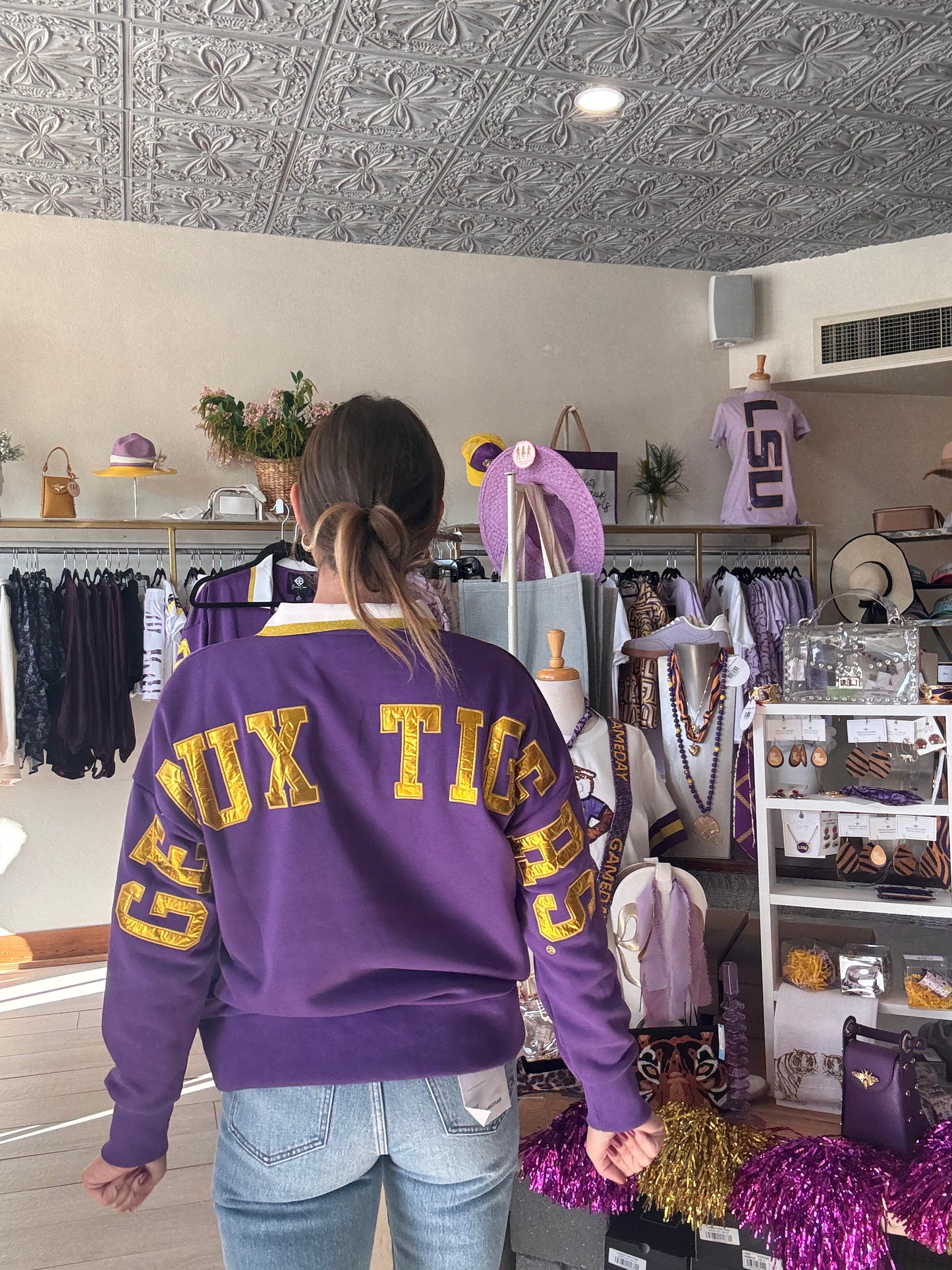 Geaux Tigers Spirit Rugby Pullover
