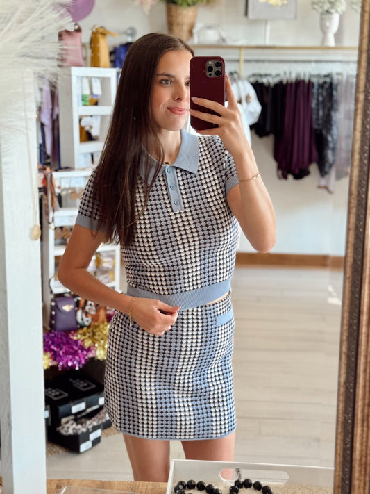 Callie Knit Polo Top