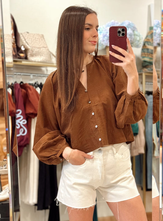 Chestnut Charm Blouse
