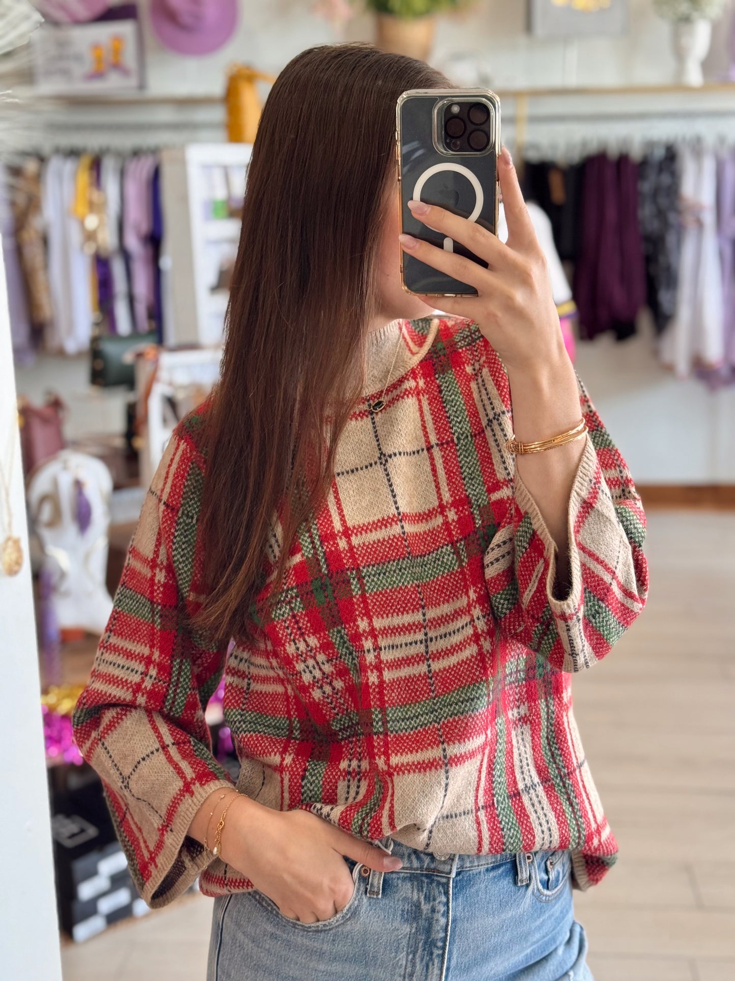 Home for the Holidays Curvy Top