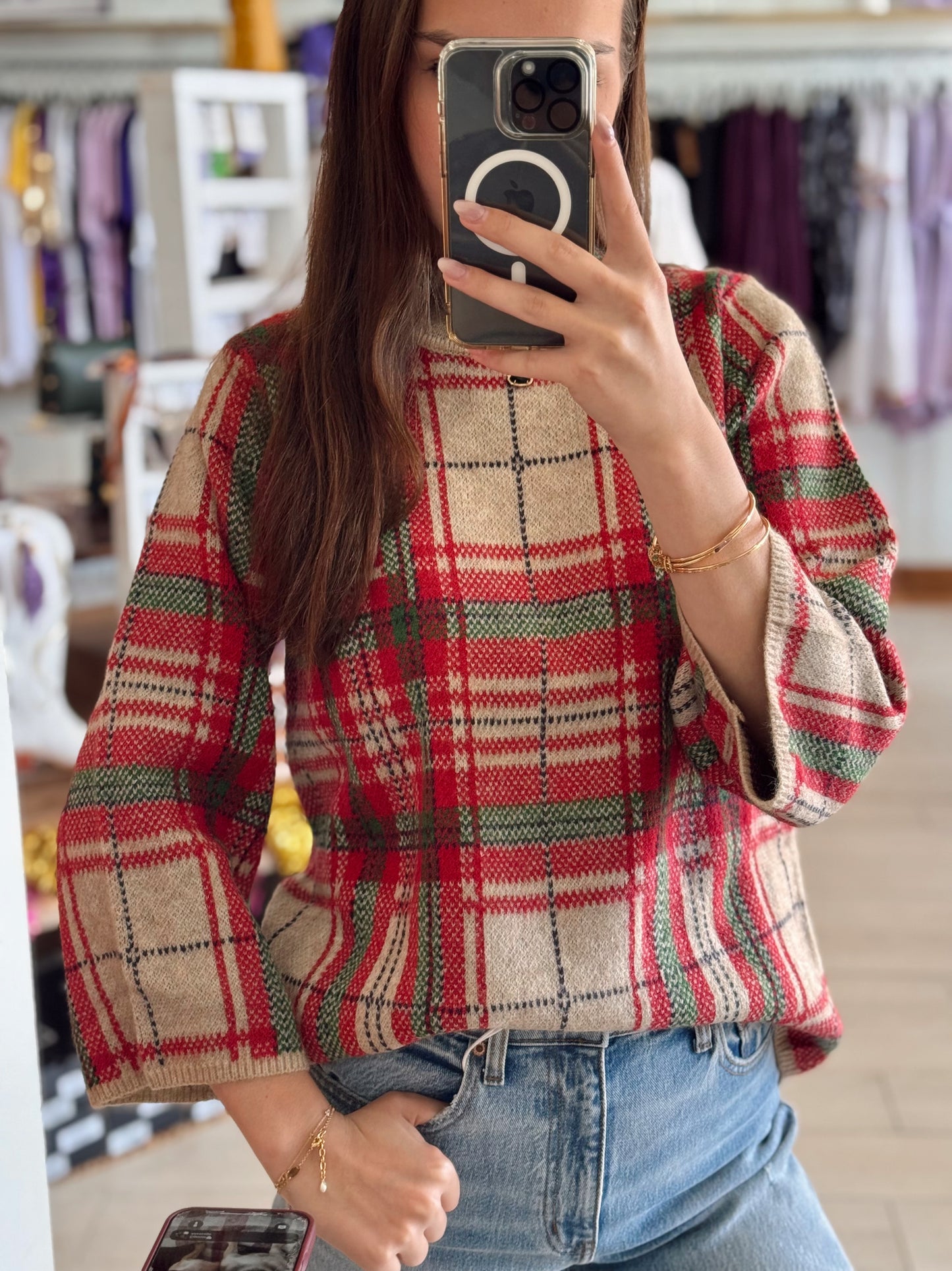 Home for the Holidays Curvy Top