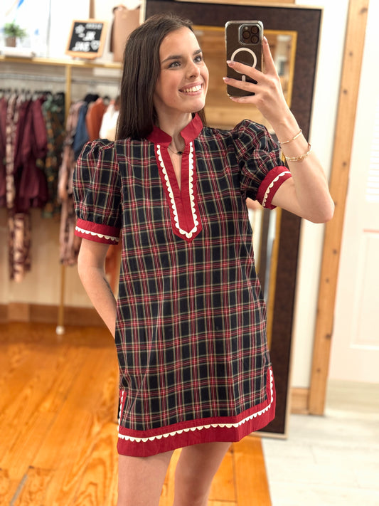 Noelle Plaid Mini Dress