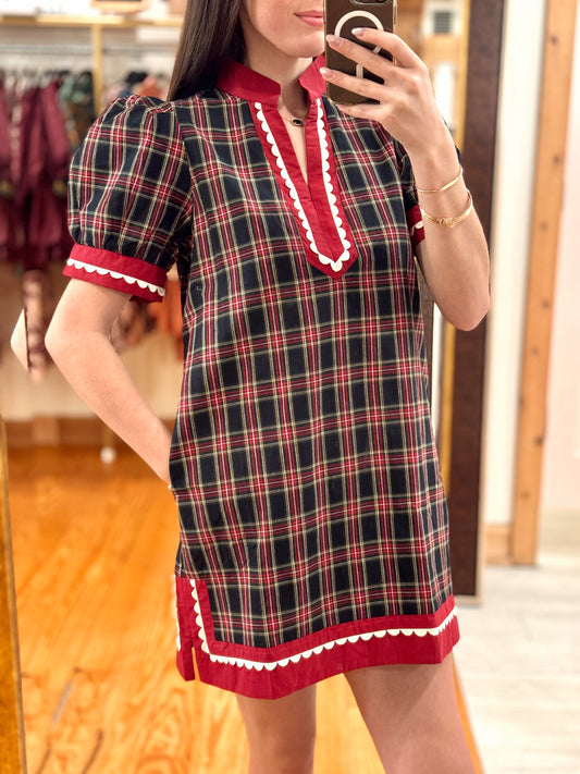 Noelle Plaid Mini Dress