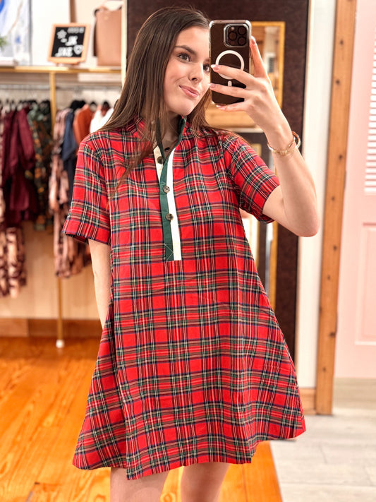 The Charlotte Plaid Mini Dress