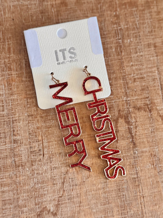 Merry Christmas Earrings