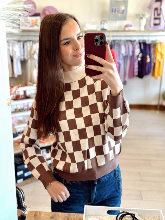 Checkered Sweater