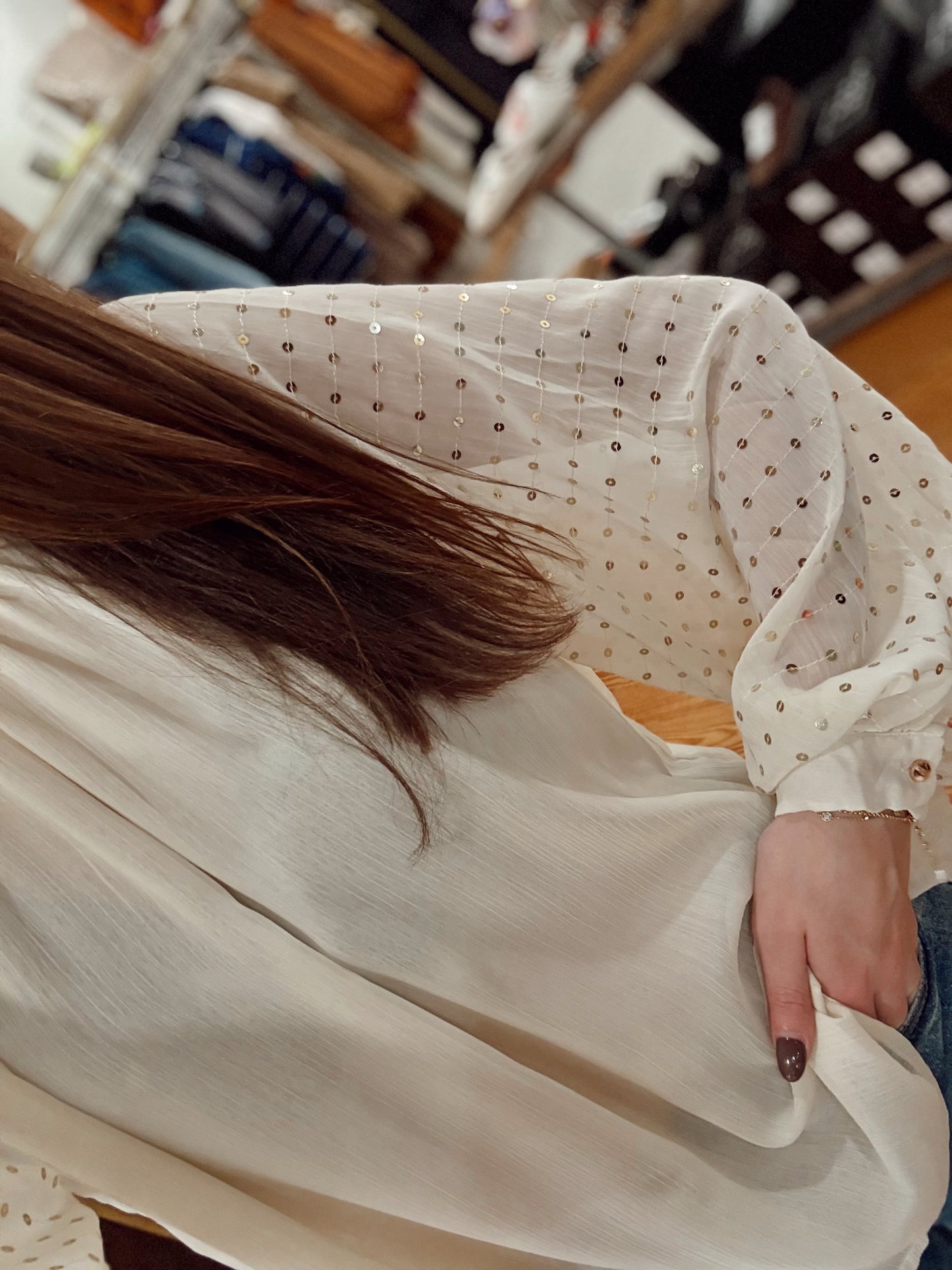 Champagne Glow Blouse