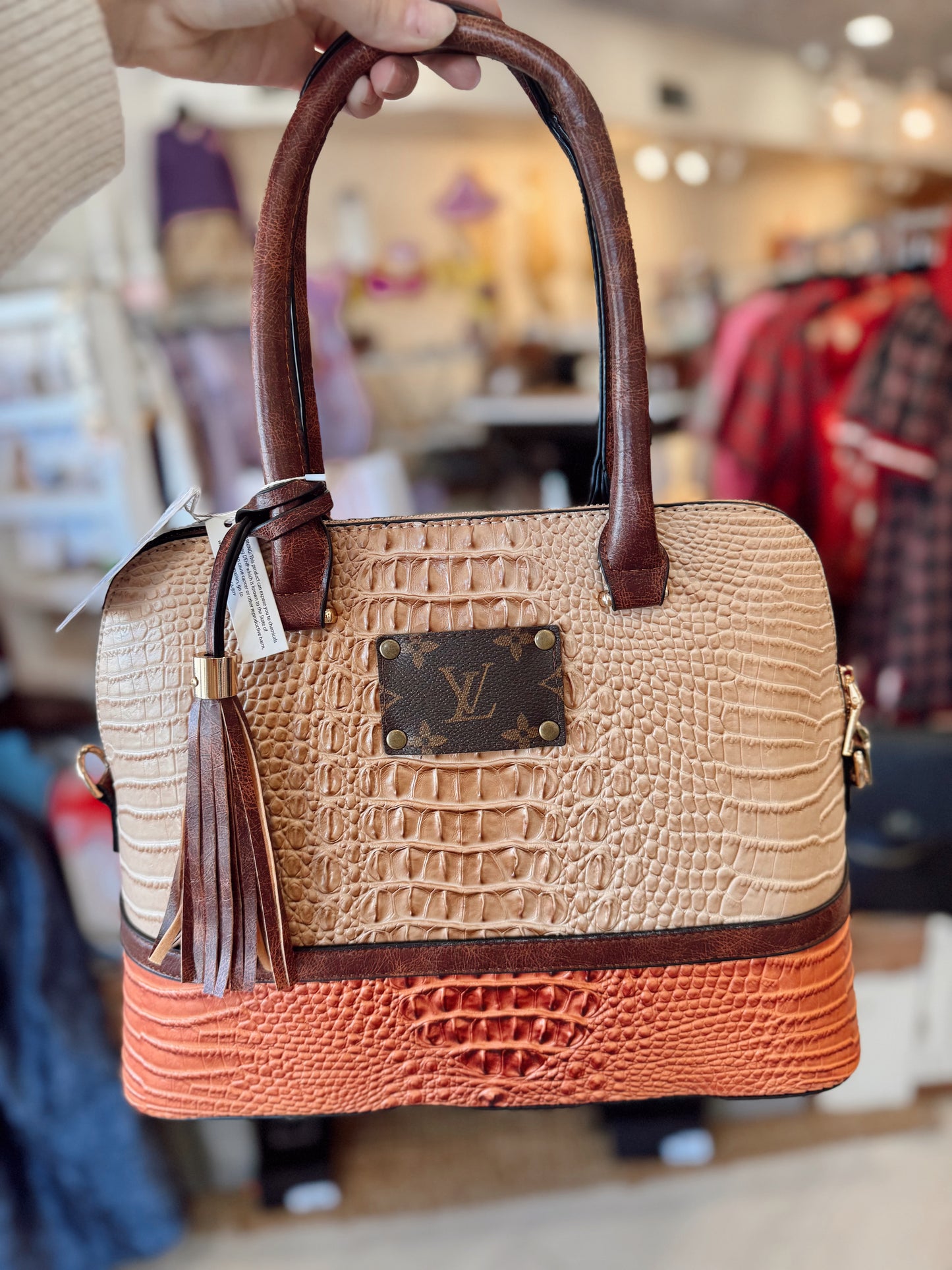 Crocodile Upcycled Louis Vuitton