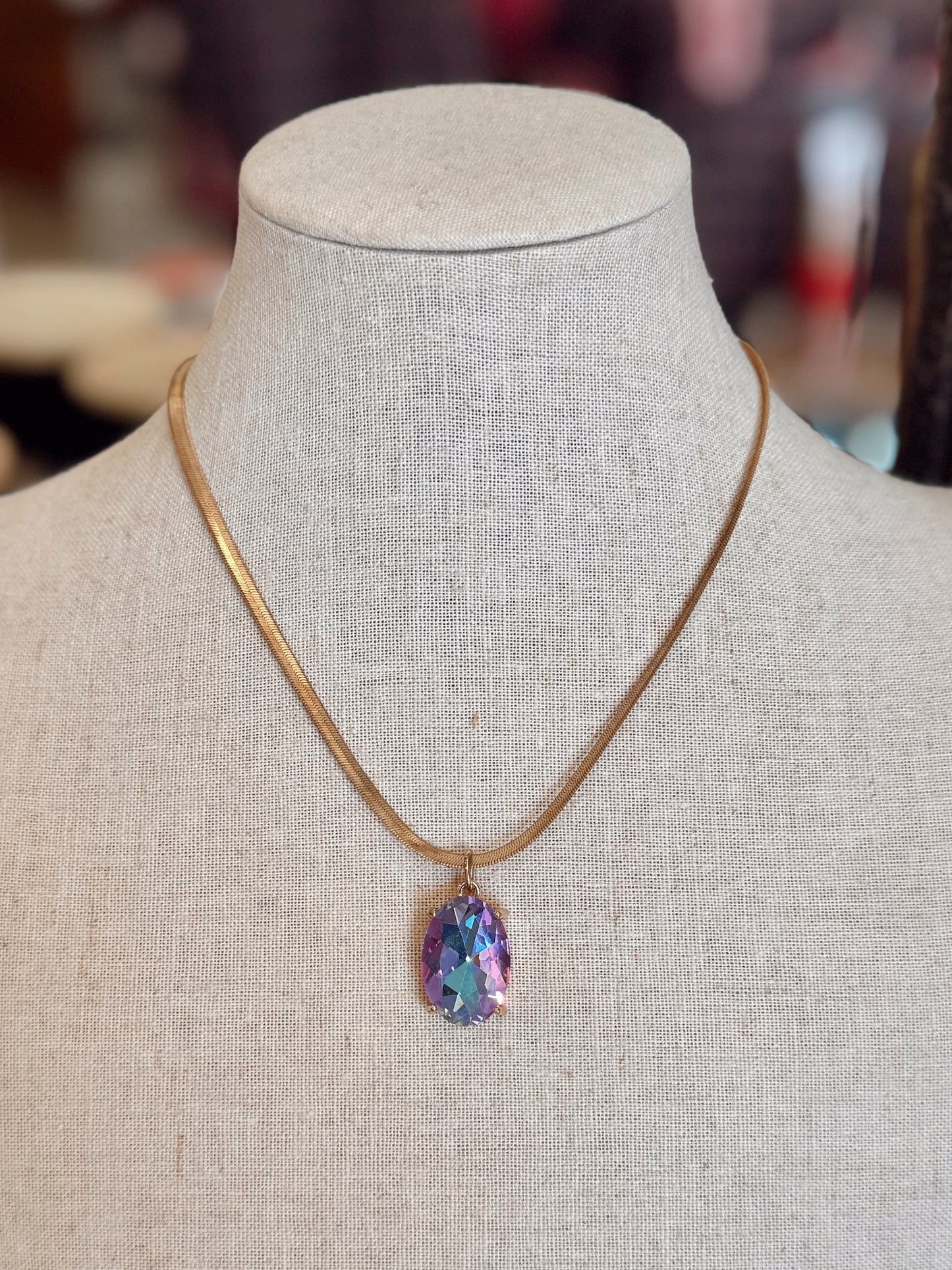 Amethyst Aura Necklace