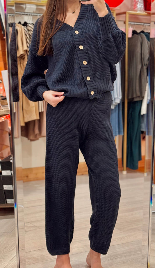 Midnight Cozy Knit Pants
