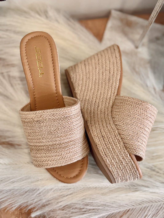 Jute Braided Wedge