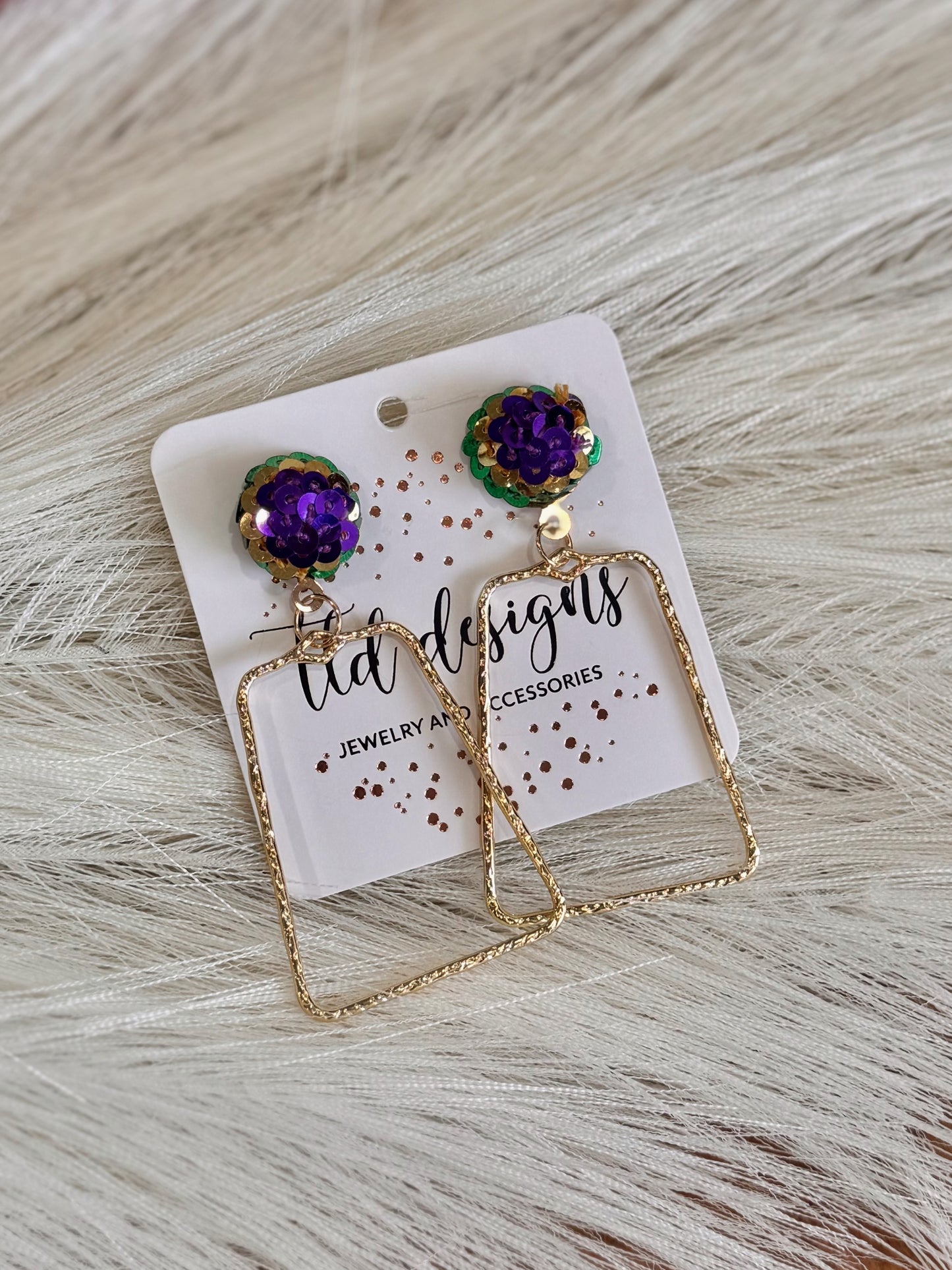 Crown Me Sequin Earrings