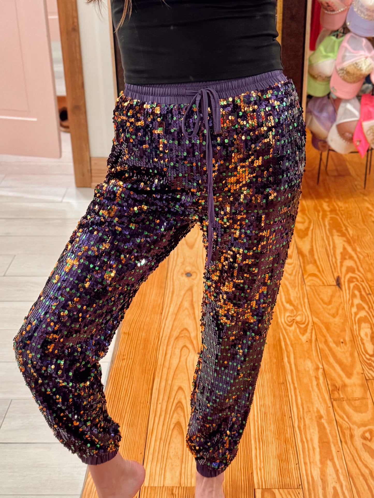 Krewe Royale Sequin Joggers