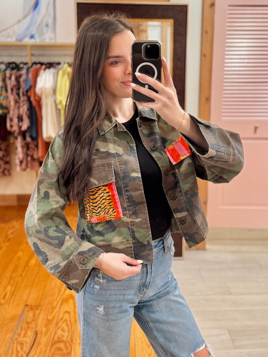 Wild Side Patch Camo Jacket
