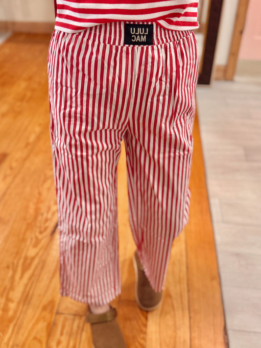 Red Striped Pant