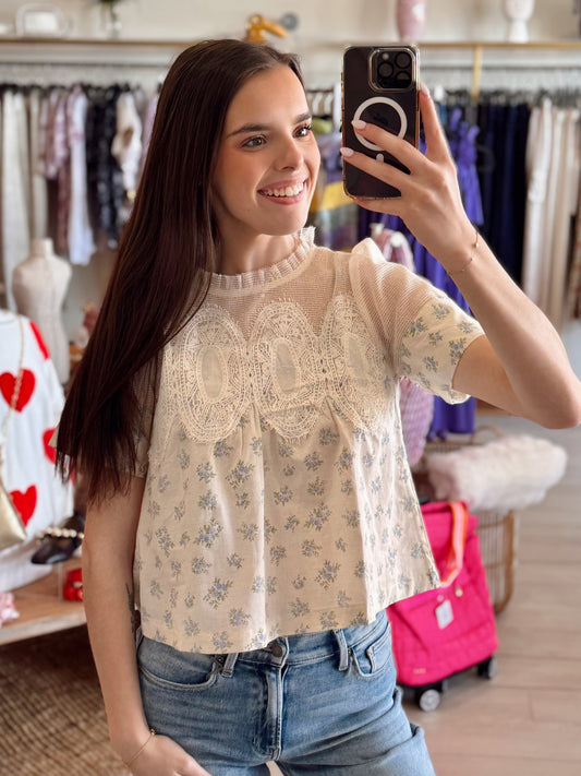 Sweet Meadow Floral Blouse