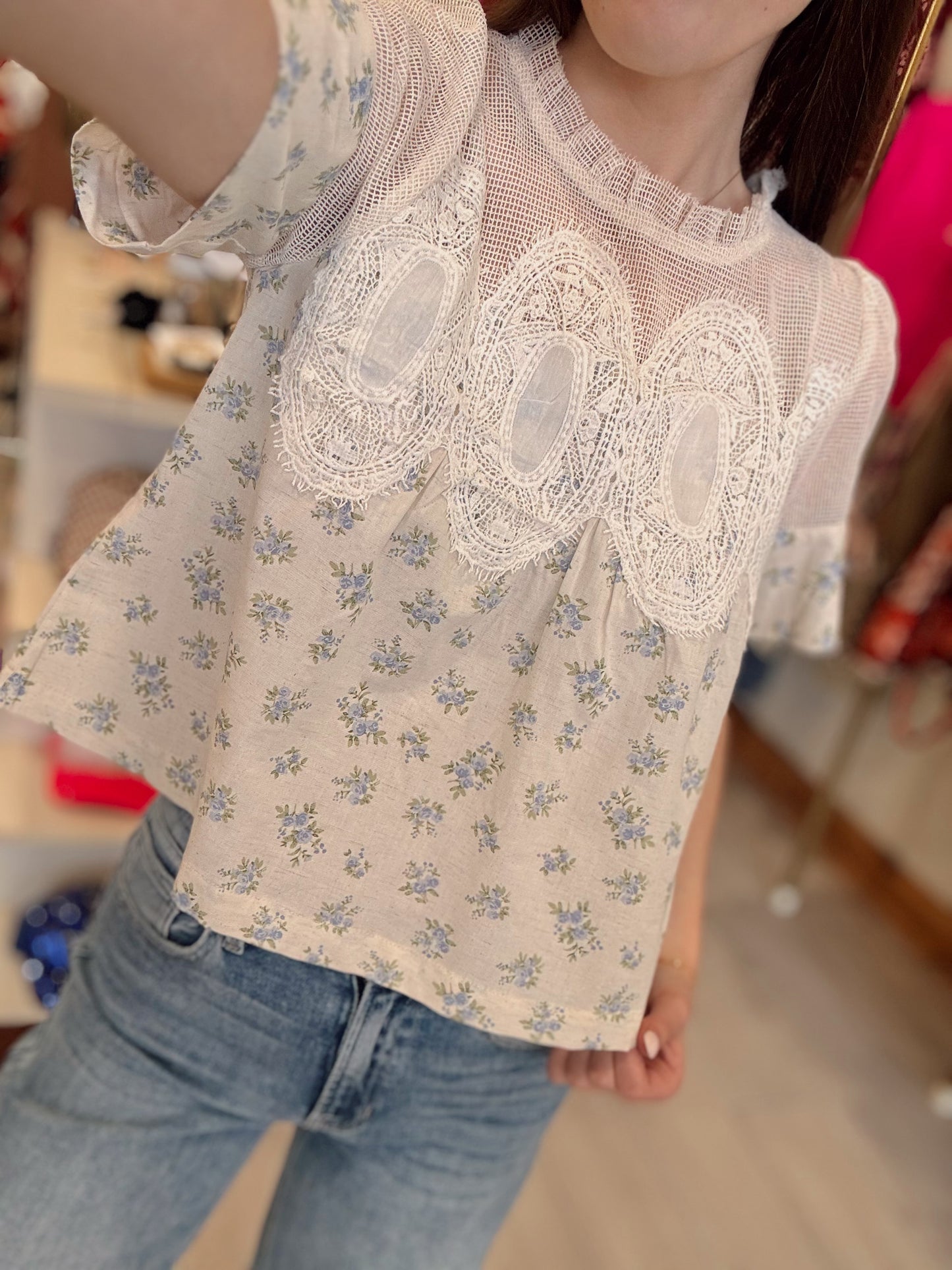 Sweet Meadow Floral Blouse
