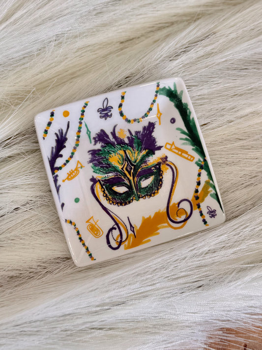 Dish - Mardi Gras Mask