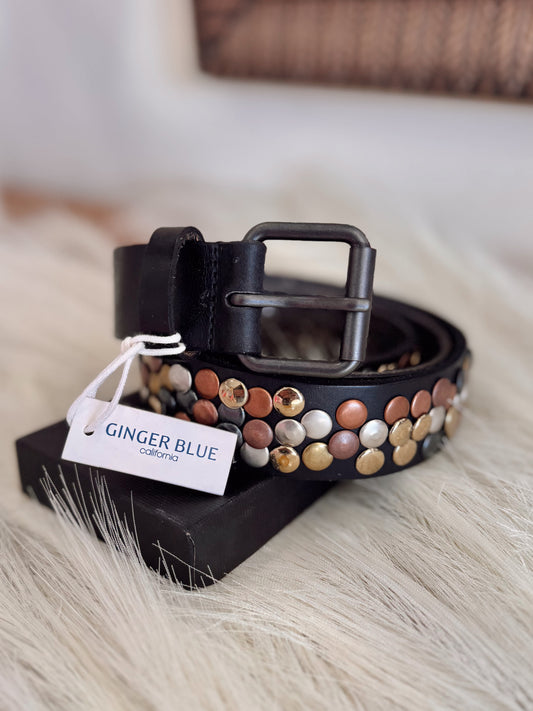 Nova Studded Leather Belt