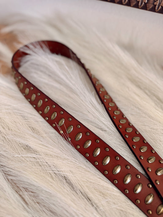 Outlaw Oval Stud Belt