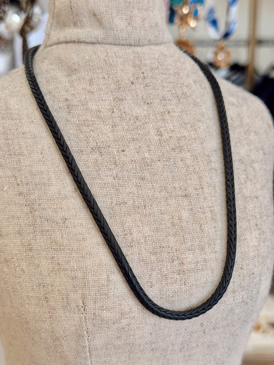 Black Stretch Necklace