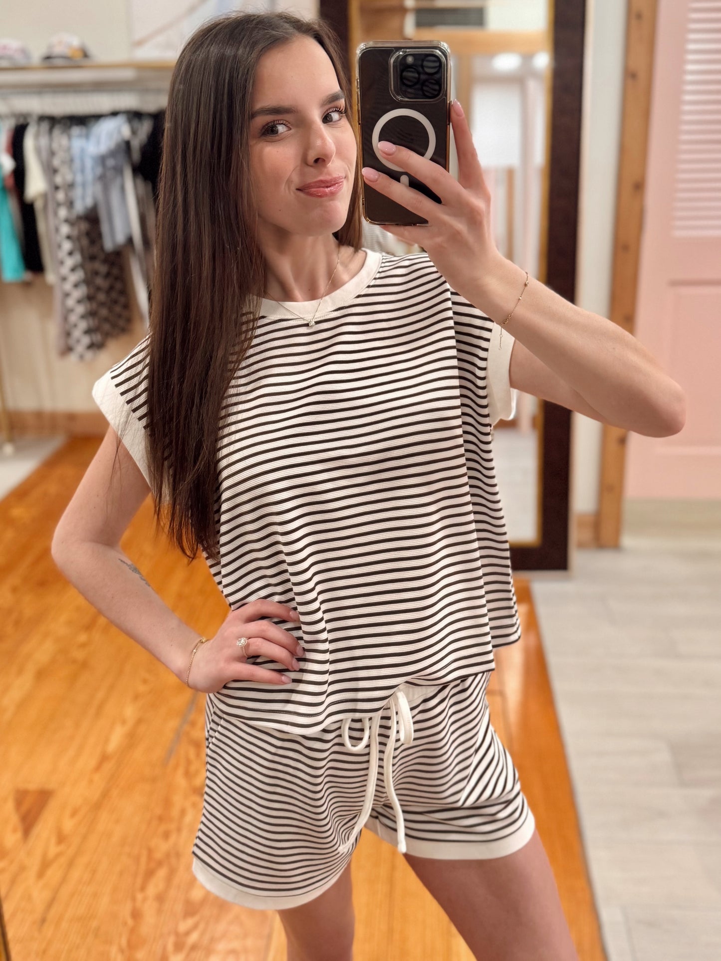 Pinstripe Matching Set