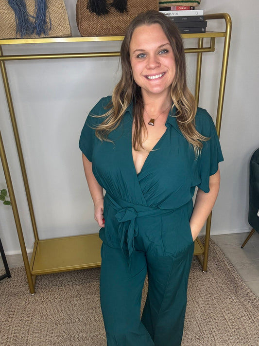 Dark Green Jumpsuit