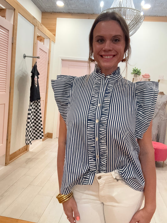 Harbor Chic Ruffle Top