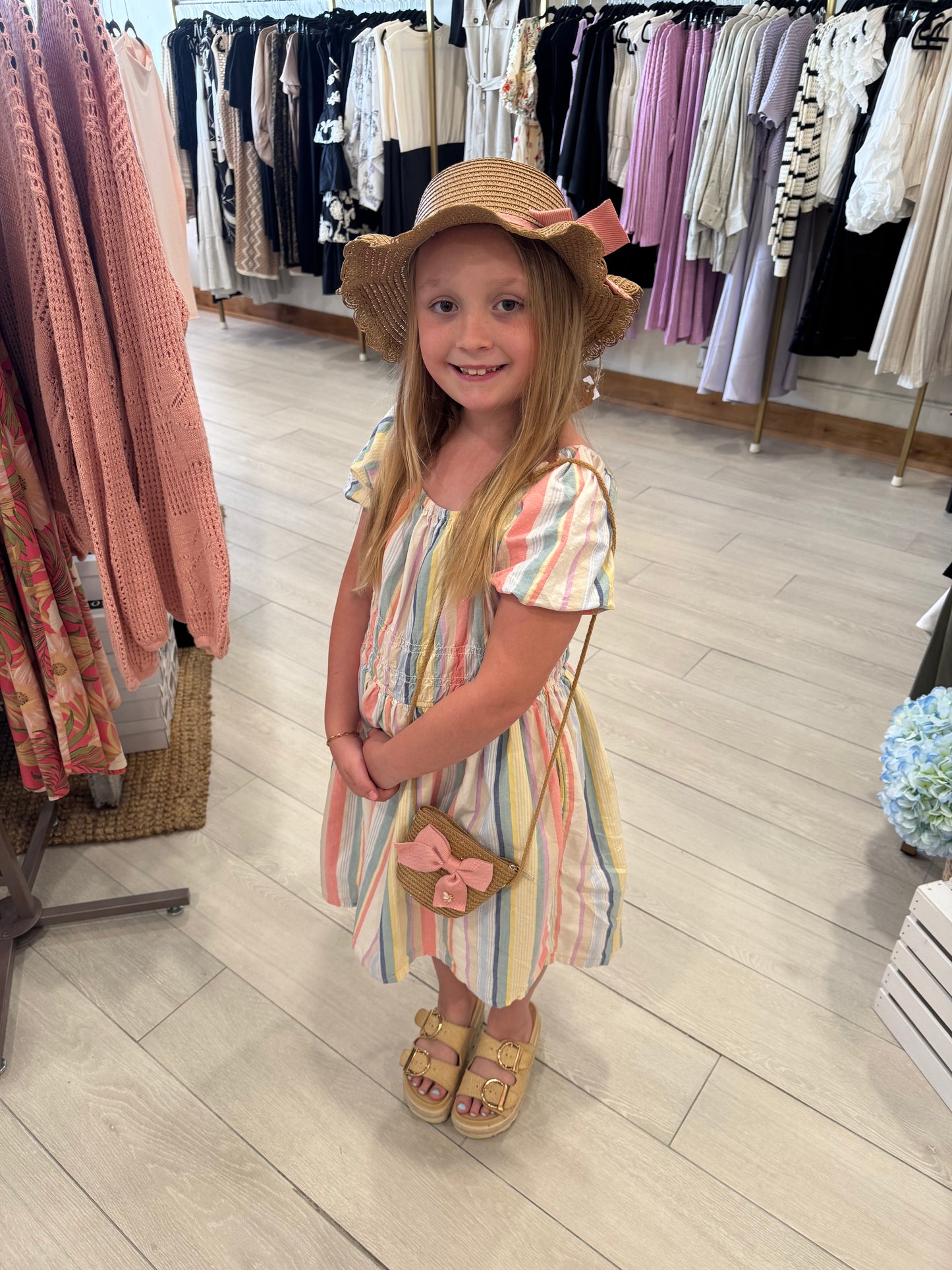 Floral Little Girls Hat