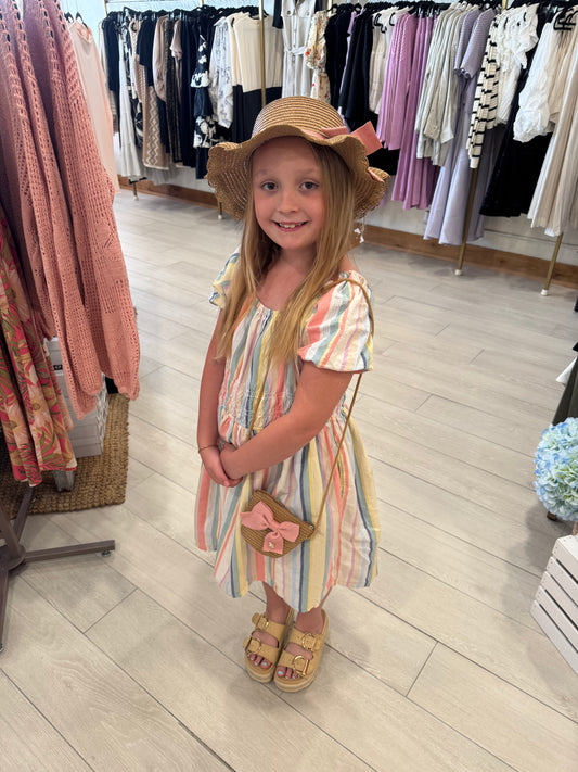 Floral Little Girls Hat