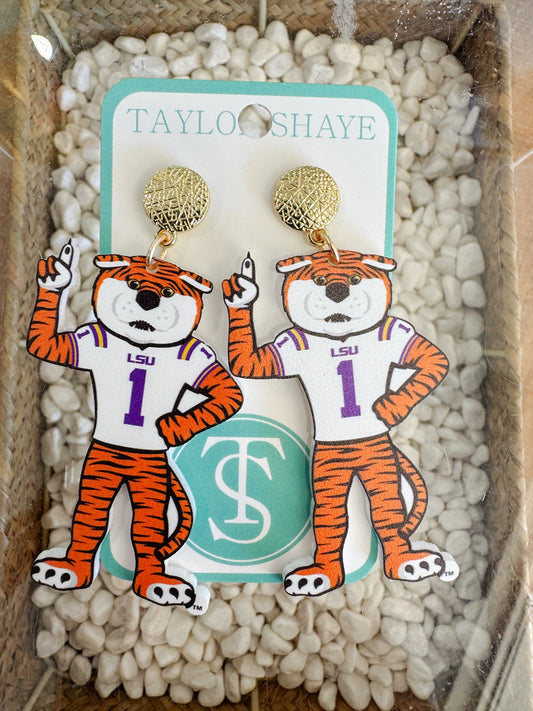 Mike The Tiger Earrings